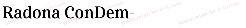 Radona ConDem字体转换